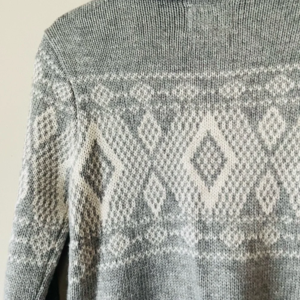 Women's The‎ North Face Wool Blend Front Button Sweater Jacquardigan Cardigan